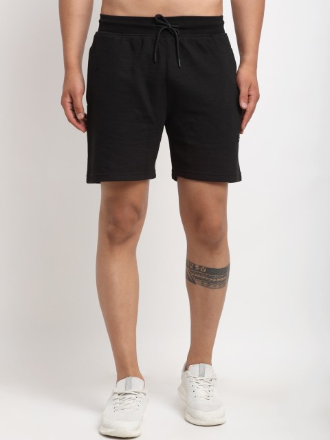 

Club York Men Black Mid-Rise Solid Regular Shorts