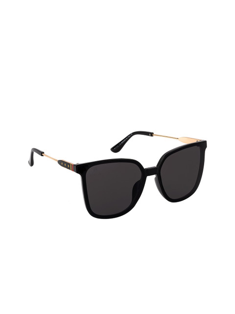 

AISLIN Women Black Full-Rim Oversized Sunglasses