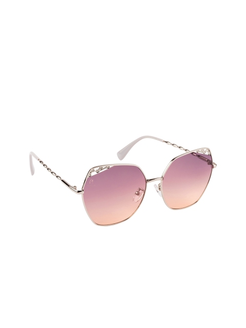

AISLIN Women Purple Lens & Silver-Toned Butterfly Sunglasses with UV Protected Lens