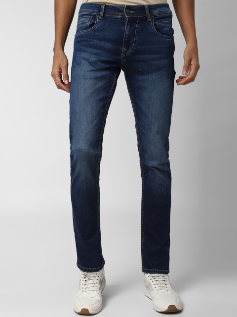 

Peter England Casuals Men Navy Blue Light Fade Stretchable Jeans