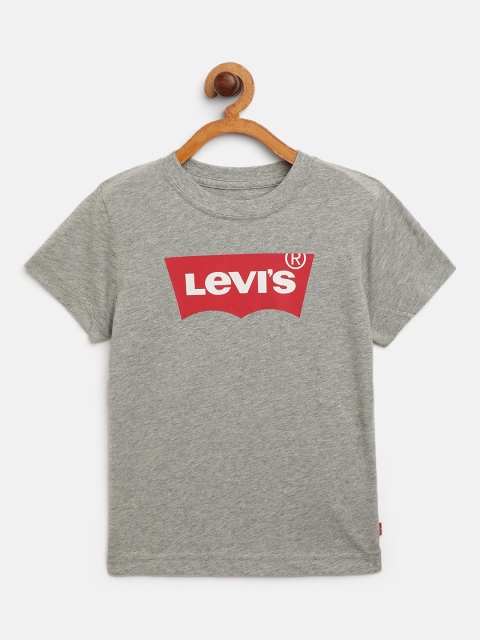 

Levis Boys Grey Brand Logo Printed Pure Cotton T-shirt