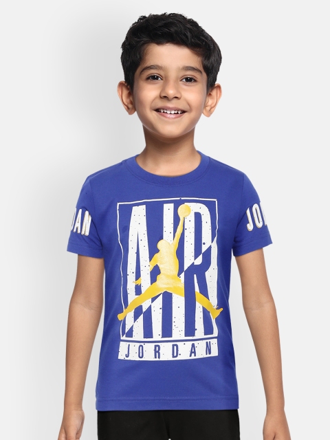 

Jordan Boys Blue & White Jumpman Logo Air Height Advantage Graphic T-Shirt