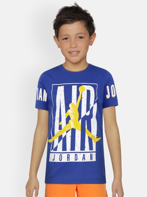 

Jordan Boys Blue & White Jumpman Logo Air Height Advantage Graphic T-Shirt