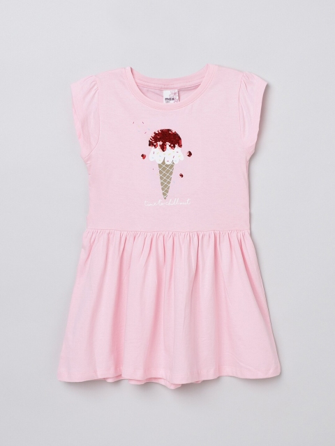 

max Girls Pink Embellished Regular Top