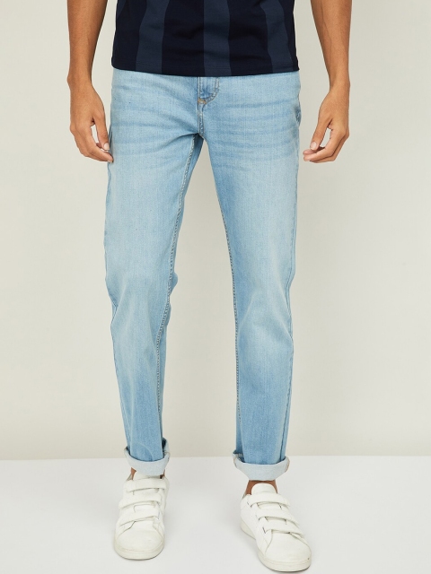 

Denimize by Fame Forever Men Blue Slim Fit Mildly Distressed Light Fade Jeans