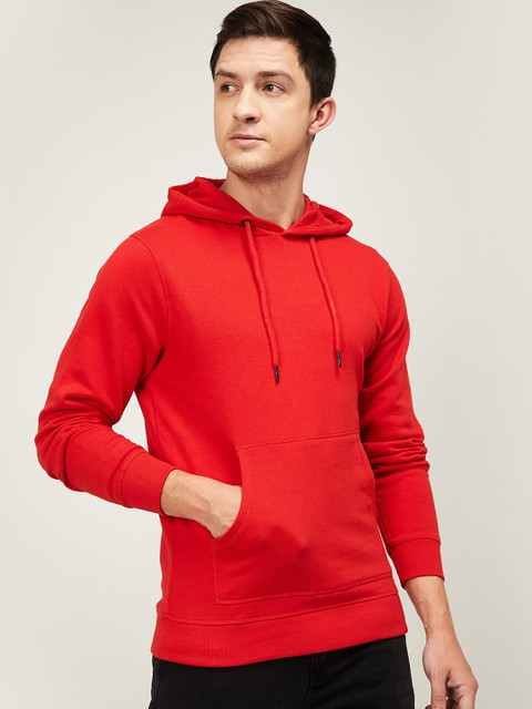 

Denimize by Fame Forever Men Red Hooded Sweatshirt