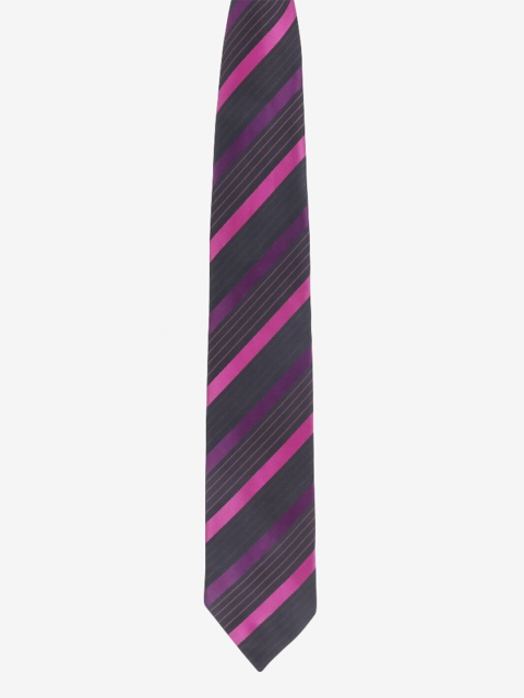 

Alvaro Castagnino Men Purple & Fuchsia Striped Broad Tie