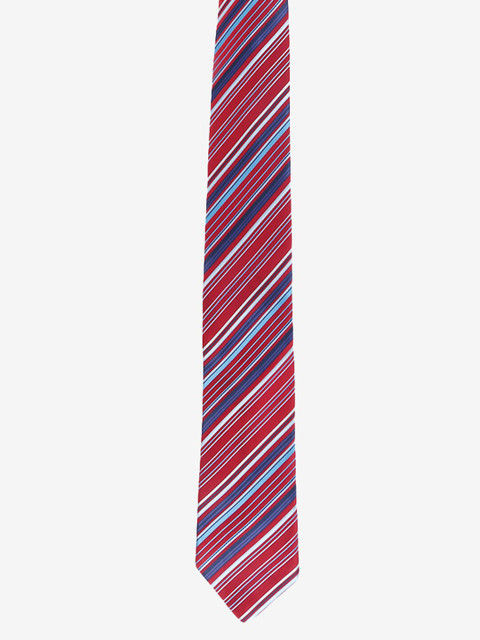 

Alvaro Castagnino Men Red & Blue Solid Striped Broad Tie