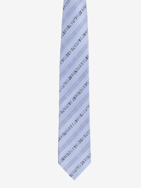

Alvaro Castagnino Men Blue & Black Striped Broad Tie