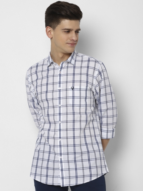 

Allen Solly Men White Slim Fit Checked Casual Shirt