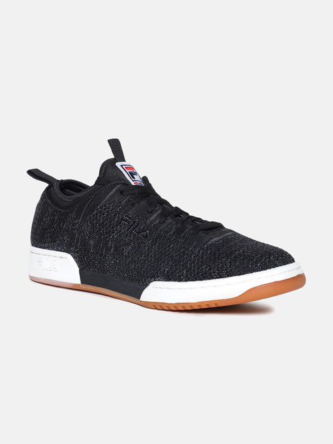 

FILA Men Black Woven Design Sneakers