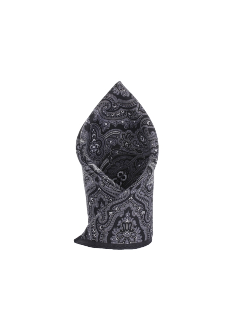 

Alvaro Castagnino Black Printed Pocket Square