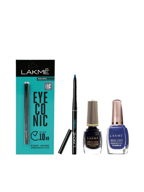 

Lakme Set of 2 Eyeconic Kajal & 2 Insta Eye Liner, Blue