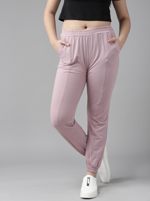 

UTH by Roadster Girls Purple Solid Joggers