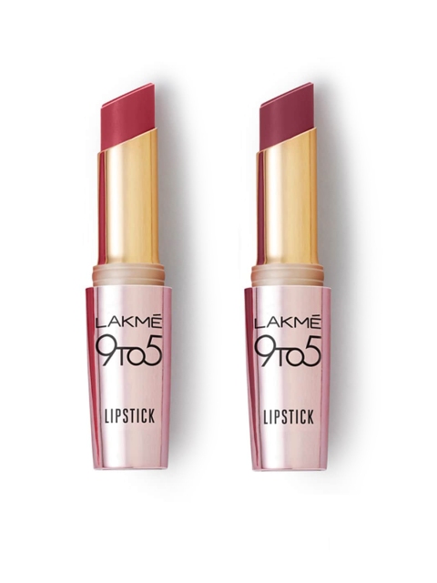 

Lakme Set of 2 Lipsticks, Pink