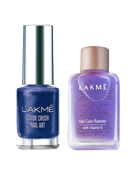 

Lakme Set of 2 Nail Remover & Nail Polish, Navy blue