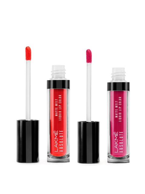

Lakme Set of 2 Absolute Matte Melt Liquid Lip Color, Pink