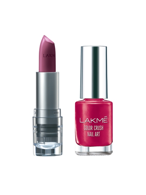 

Lakme Set of Lipstick & Nail Art, Purple