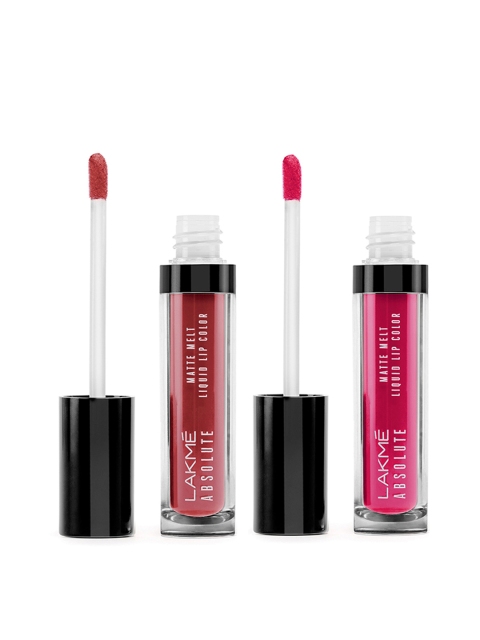 

Lakme Set of 2 Absolute Matte Melt Liquid Lip Color, Pink