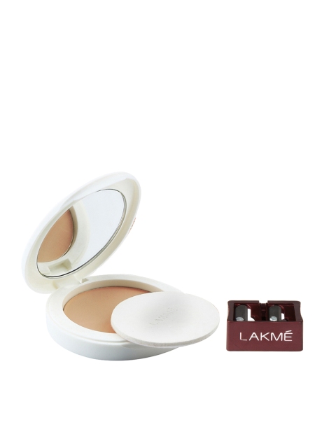 

Lakme Set of Perfect Radiance Compact & Dual Sharpener, Beige