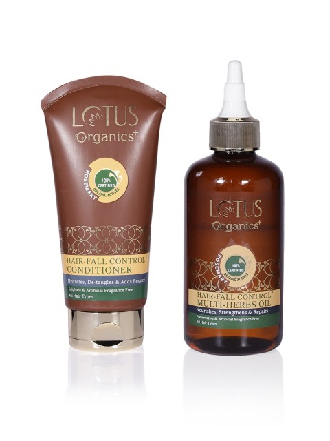 

Lotus Organics Set of Hair Oil & Hair Conditioner, Brown