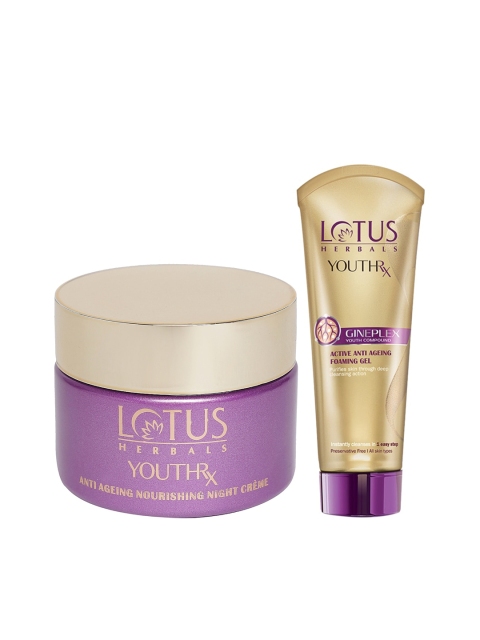 

Lotus Herbals Pack of Sustainable Night Creme & Foaming Gel, Gold