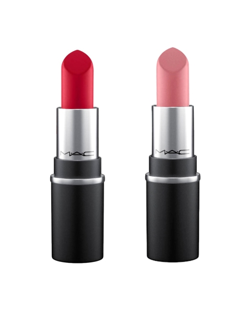 

M.A.C Set of 2 Mini Matte Lipsticks - Ruby Woo & Mehr, Red