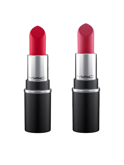 

M.A.C Set of 2 Mini Lipsticks - Ruby Woo & D for Danger, Red