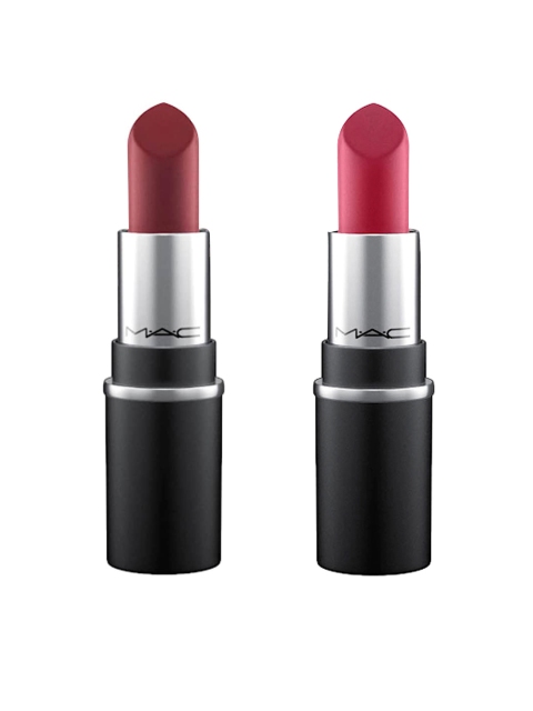 

M.A.C Set of 2 Mini Lipsticks - Diva & D for Danger, Pink