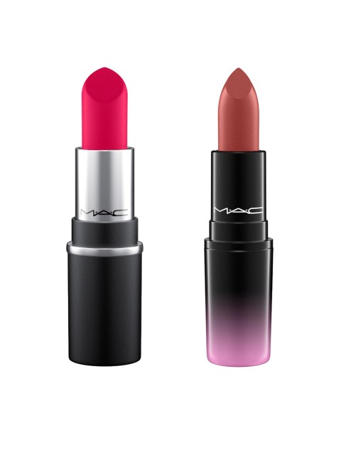 

M.A.C Set of 2 Lipsticks - Bated Breath & All Fired Up, Brown