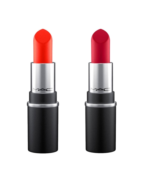 

M.A.C Set of 2 Mini Matte Lipstick - Ruby Woo & Lady Danger, Red