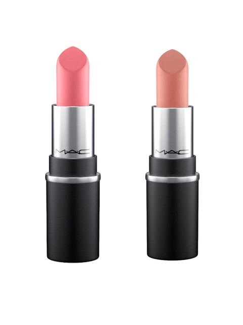 

M.A.C Set of 2 Mini Lipsticks - Velvet Teddy & Please Me, Nude