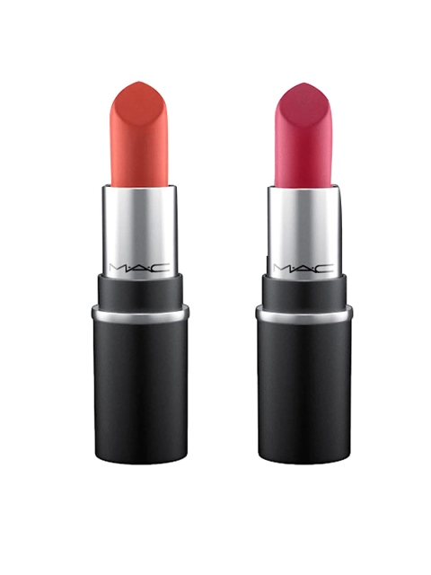 

M.A.C Set of 2 Mini Lipsticks - Chili & D for Danger, Orange
