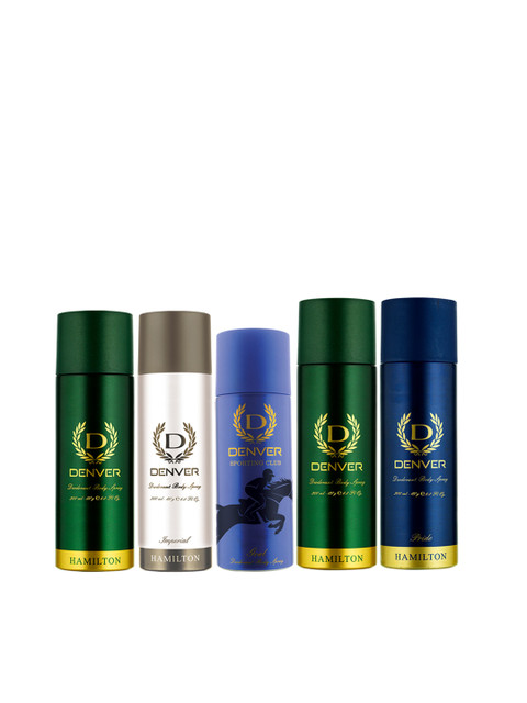 

Denver Men Set of 5 Deodorants, Multi