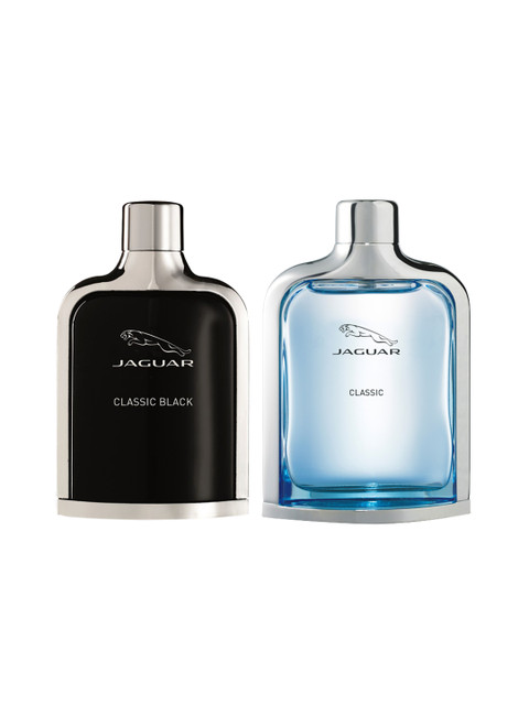 

JAGUAR Men Set of 2 Eau De Toilette Perfumes - Classic & Classic Black, Blue