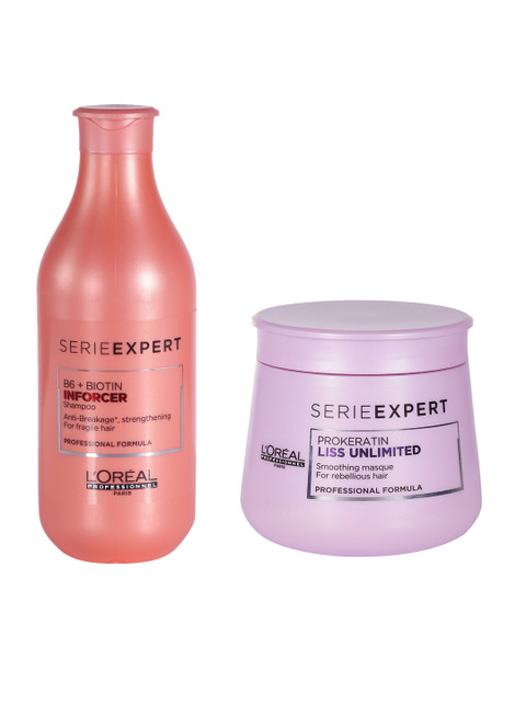 

L'Oreal Professionnel Set of B6 Biotin Inforcer Shampoo & Prokeratin Masque, Lavender