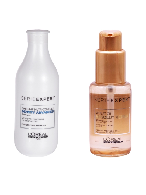 

L'Oreal Professionnel Set of Absolut Repair Lipidium Hair Serum & Anti Dandruff Shampoo, White