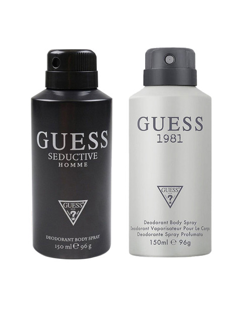 

GUESS Men Set of 2 Deodorant Body Spray, Silver