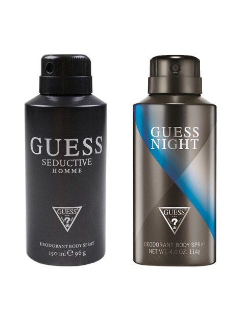 

GUESS Men Set of 2 Deodorant Body Spray, Grey