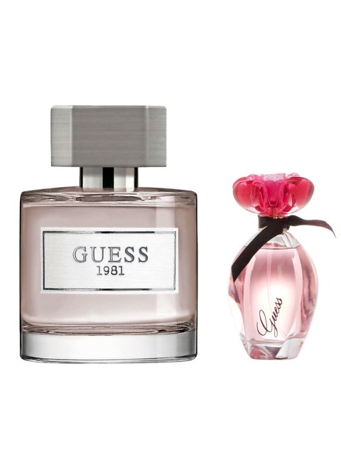 

GUESS Girl EDP & Men 1981 Pour Homme EDT - 100Ml Each, Pink