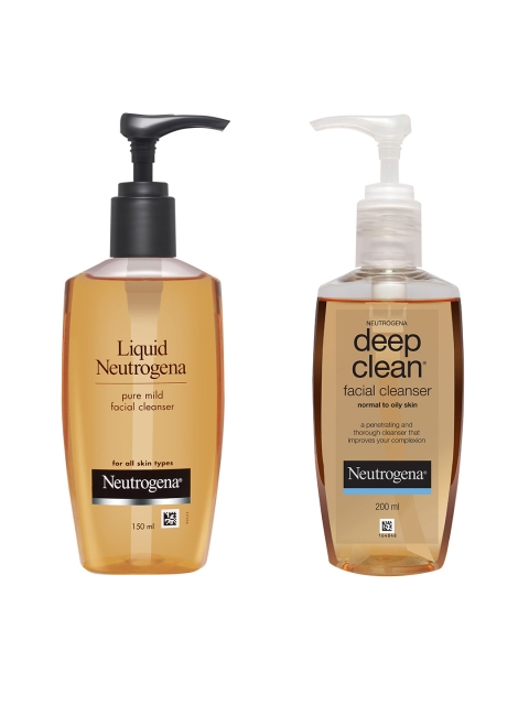 

Neutrogena Deep Clean & Liquid Pure Mild Facial Cleanser Set, Orange