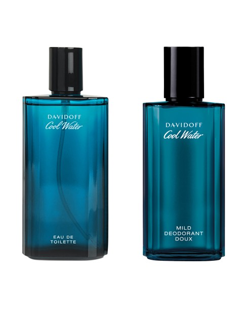 

DAVIDOFF Men Cool Water Mild Deodorant Doux & Cool Water Eau De Toilette Set, Blue