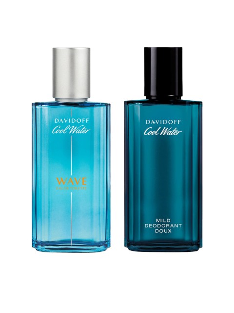 

DAVIDOFF Men Cool Water Mild Deodorant Doux & Men Cool Water Wave Eau de Toilette 75 ml, Blue