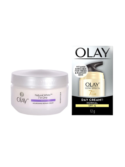 

Olay Women Total Effects 7 In One Day Cream & Natural White 7 in One Night Repair Cream