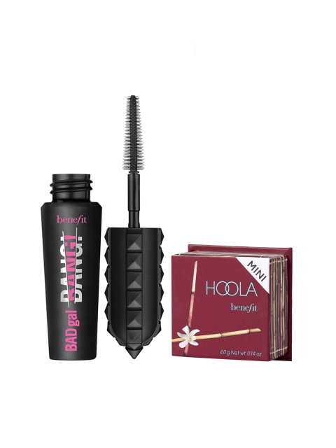 

Benefit Cosmetics Set of Mini Hoola Matte Bronzer & Badgal Bang Mascara, Beige