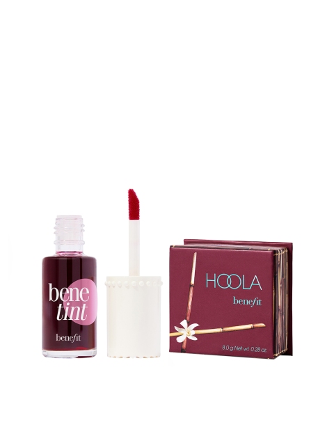 

Benefit Cosmetics Set of Hoola Matte Bronzer & Cheek & Lip Stain Benetint, Nude