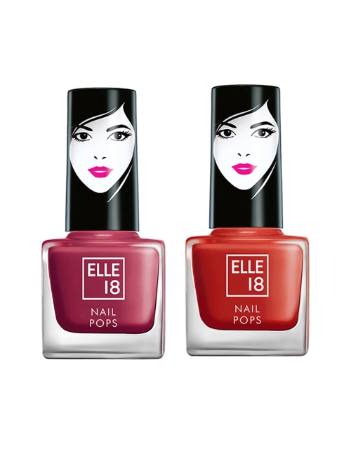 

ELLE 18 Nail Pops Nail Color Combo 154 - 164, Red