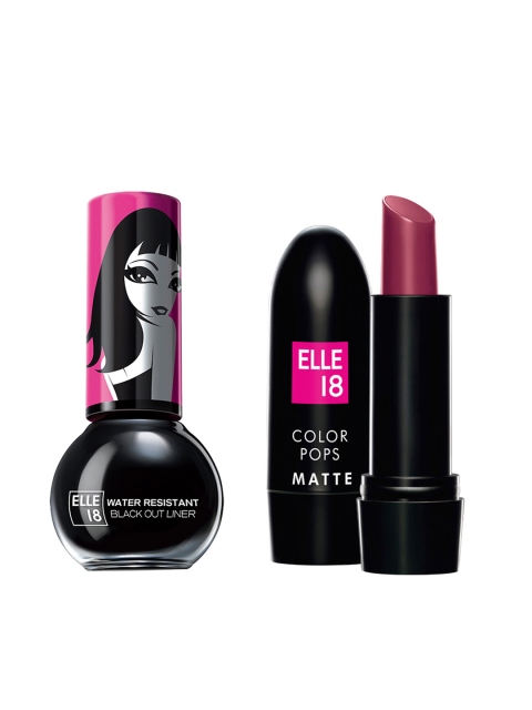 

ELLE 18 Black Set of 2 Kajal & Lipsticks