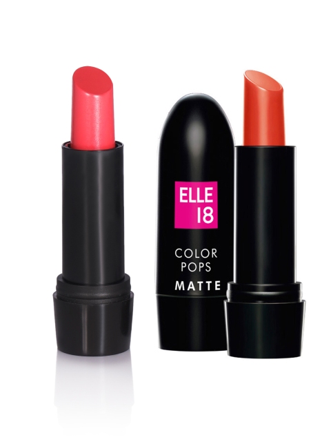 

ELLE 18 Color Pop Matte Lip Color Combo, Red
