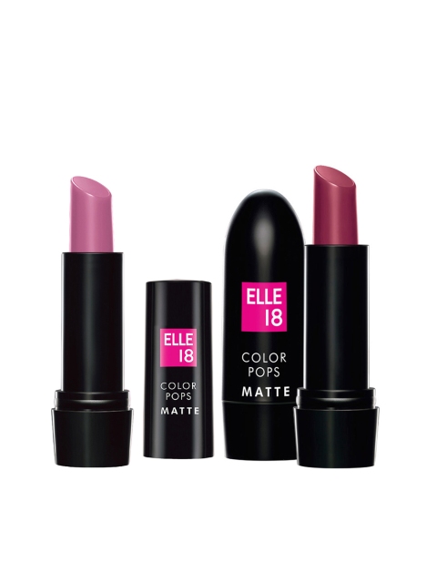 

ELLE 18 Color Pops Matte Lipstick Combo, Pink